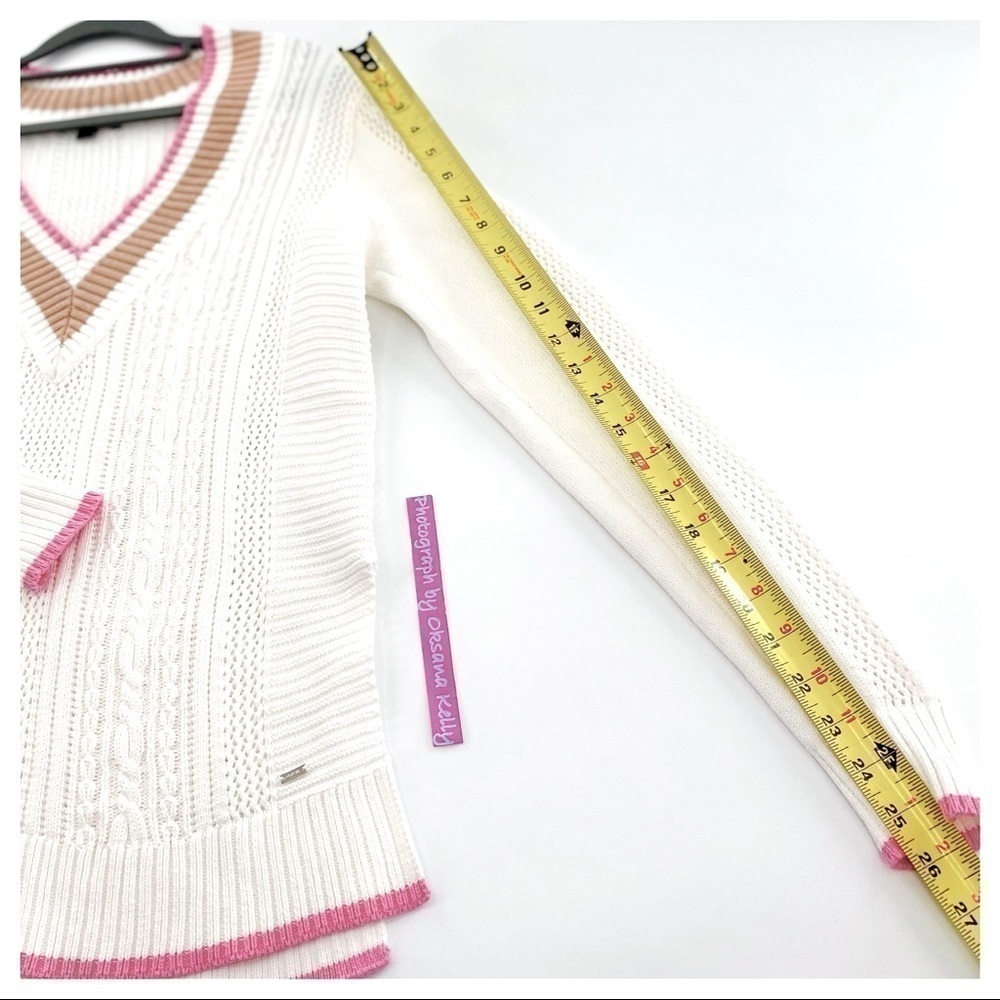 Tommy Hilfiger Cotton Mixed-Knit Cricket Sweater - Picture 6 of 8